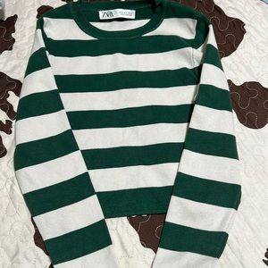 Zara Striped Long Sleeve Top